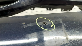 Bara față, nefinisată, Toyota Prius 50 16-18, pentru senzori de parcare, neagră, îndoită, zgârieturi, găuri care nu provin din fabrică, ruptă