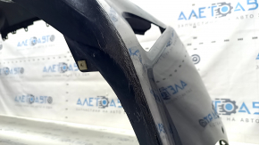 Bara față, nefinisată, Toyota Prius 50 16-18, pentru senzori de parcare, neagră, îndoită, zgârieturi, găuri care nu provin din fabrică, ruptă