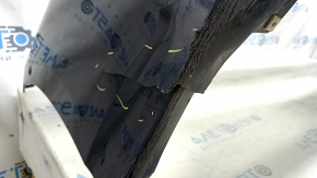 Bara față, nefinisată, Toyota Prius 50 16-18, pentru senzori de parcare, neagră, îndoită, zgârieturi, găuri care nu provin din fabrică, ruptă
