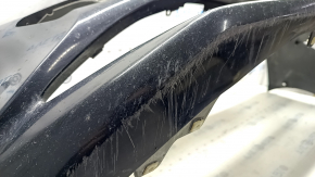 Bara față, nefinisată, Toyota Prius 50 16-18, pentru senzori de parcare, neagră, îndoită, zgârieturi, găuri care nu provin din fabrică, ruptă