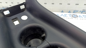 Ornamente consolă centrală Toyota Prius 16-18 cu suporturi pentru pahare, negre, cu zgârieturi