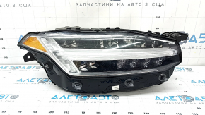 Ansamblu far LED față dreapta Volvo XC90 16-17, finisaj lustruit, tip pânză de păianjen