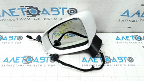 Ansamblu oglindă retrovizoare stânga pentru Volvo XC90 16-24, 14+4 pini, semnalizator, încălzit, antiorbire automată, BSM, cameră, alb