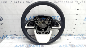 Volan fără accesorii pentru Toyota Prius 50 16-22, cauciuc negru, cu butoane, zgârieturi