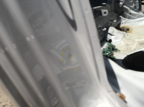 Aripă spate dreapta BMW 3 F30 12-18 PHEV pe caroserie, alb, zgârieturi, denivelări