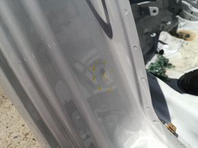Aripă spate dreapta BMW 3 F30 12-18 PHEV pe caroserie, alb, zgârieturi, denivelări