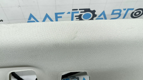 Обшивка потолка Volvo XC90 16-23 под панораму, под 3 ряд, серый, с сетками динамиков и микрофонами, под химчистку, заломы, царапины, оторвано крепление