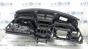 Торпедо передняя панель с AIRBAG Volvo XC90 17-25 тип 1 под проекцию, черная, с бардачком и бокс карманом
