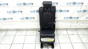Заднее сиденье центральное Volvo XC90 16-23 кожа черная, наппа, под 3 ряда, с ремнем безопасности, детское кресло, примято, царапины