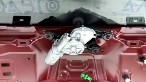Дверь багажника голая со стеклом VW Tiguan 18-24 красный LA3Q, с поводком дворника и трапецией, тычки