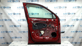 Дверь в сборе передняя левая VW Tiguan 18-24 keyless, красный LA3Q, царапины
