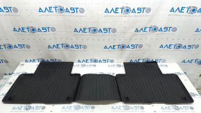 Set covorașe interior, cauciuc, Volvo XC90 16-23 pentru al 3-lea rând de scaune, rupte, zgârieturi, urme de zgârieturi