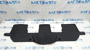 Set covorașe interior, cauciuc, Volvo XC90 16-23 pentru al 3-lea rând de scaune, rupte, zgârieturi, urme de zgârieturi