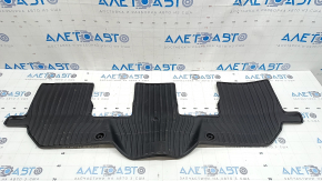 Set covorașe interior, cauciuc, Volvo XC90 16-23 pentru al 3-lea rând de scaune, rupte, zgârieturi, urme de zgârieturi
