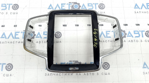Ornamente panou frontal Volvo XC90 16-23, negru lucios, cromat, zgârieturi