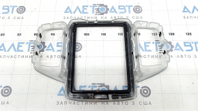 Ornamente panou frontal Volvo XC90 16-23, negru lucios, cromat, zgârieturi