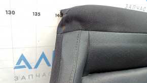 Обшивка подушки пассажирского сиденья VW Tiguan 18-19 кожа черная, перфорация, с подогревом, под чистку