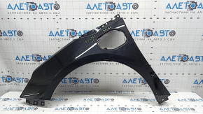 Aripă față stânga Chevrolet Volt 16-19 neagră GB8, coroziune, vopsea îmbâcsită, vopsită
