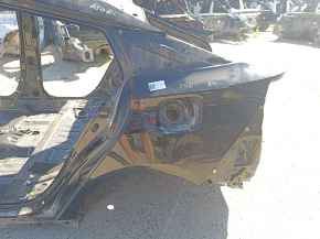 Aripă spate stânga Toyota Prius 50 16-18 sub BSM pe caroserie, negru, cu proeminențe