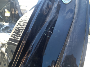 Aripă spate stânga Toyota Prius 50 16-18 sub BSM pe caroserie, negru, cu proeminențe