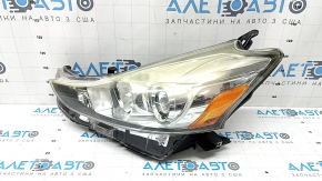 Far stânga față pentru Toyota Prius V 15-17, gol, halogen, necesită lustruire, suport defect