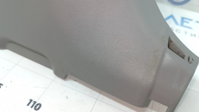 Накладка центральной стойки нижняя правая Toyota Prius V 15-17 серая, потерта, побелел пластик