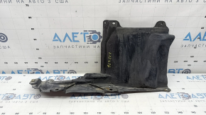 Защита двигателя боковая правая Toyota Prius 50 16-18 затерта, надрывы, примята