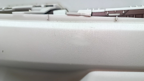 Ornamente ușă spate dreapta Toyota Prius V 15-17 gri, cotiera piele gri, cu mâner, zgârieturi, uzat