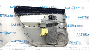 Ornamente ușă spate dreapta Toyota Prius V 15-17 gri, cotiera piele gri, cu mâner, zgârieturi, uzat