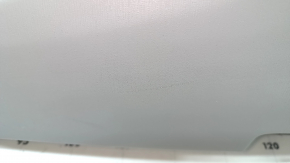 Обшивка двери карточка передняя правая Toyota Prius V 12-16 серая, подлокотник кожа серая, с ручкой, царапины