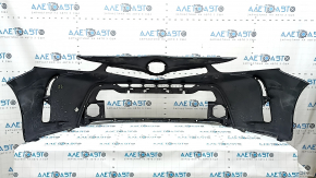 Bara față, nefinisată, Toyota Prius V 15-17 rest, neagră, crăpătură, crăpături la elementele de fixare, zgârieturi