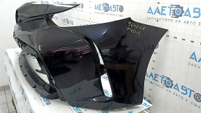 Bara față, nefinisată, Toyota Prius V 15-17 rest, neagră, crăpătură, crăpături la elementele de fixare, zgârieturi