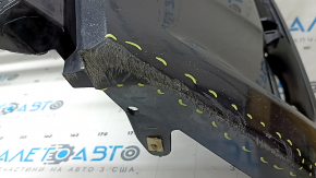 Bara față, nefinisată, Toyota Prius V 15-17 rest, neagră, crăpătură, crăpături la elementele de fixare, zgârieturi