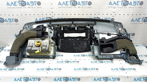 Toyota Prius V 12-16 negru, panou frontal zgâriat cu airbag