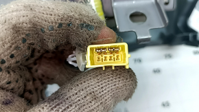 Toyota Prius V 12-16 negru, panou frontal zgâriat cu airbag