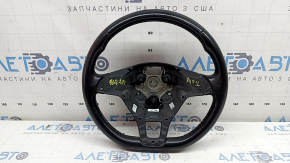 Руль голый VW Tiguan 18-21 кожа черный, без кнопок и накладок, царапины, вмятина