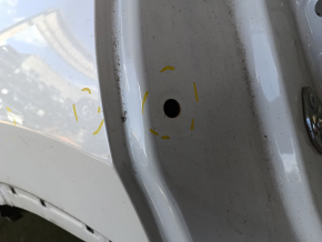 Aripă spate dreapta Honda CRV 17-22, tăiată, albă, crestături, gaură nefabricată