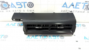 Deflector central de aer pentru Toyota Prius V 15-17, negru cu crom, 2 secțiuni
