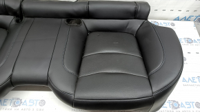 Pernă banchetă spate Chevrolet Volt 16-18, piele neagră cu cusături albastre, perforată, lovituri