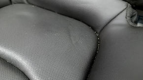 Pernă banchetă spate Chevrolet Volt 16-18, piele neagră cu cusături albastre, perforată, lovituri