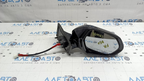 Зеркало боковое правое в сборе Toyota Prius 50 16-20 6 пинов, BSM, черное с хром молдингом, царапины, сколы