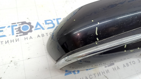 Зеркало боковое правое в сборе Toyota Prius 50 16-20 6 пинов, BSM, черное с хром молдингом, царапины, сколы