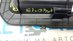 Husă scaun spate stânga, rândul 2, spate dreapta, Toyota Prius V 12-17, neagră, zgârieturi
