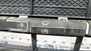 Grilă bară față, centrală, Porsche Macan 15-18, structură, pentru senzori de parcare, găuri care nu sunt din fabrică, elemente de fixare rupte
