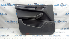 Ornamente ușă, stânga față, Porsche Macan 15-26, negru, bază, inserție, negru lucios, cotieră, piele neagră, zgârieturi pe inserție