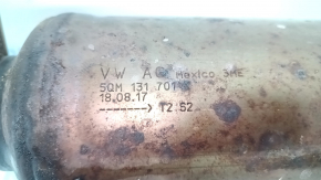 Приемная труба с катализатором VW Tiguan 18-24 awd, с кронштейном, порвана сетка