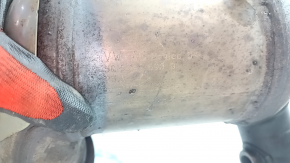 Приемная труба с катализатором VW Tiguan 18-24 awd, с кронштейном, порвана сетка