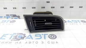 Deflector de aer față stânga pentru Porsche Macan 15-18 fără iluminare din spate, negru cu crom