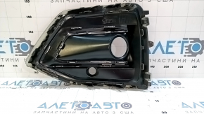 Решетка переднего бампера правая Audi Q5 80A 21-24 с хромом, черный мат