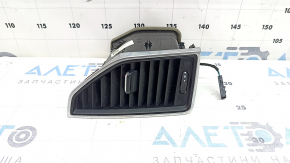 Deflector de aer frontal, stânga central, Porsche Macan 16-18, fără iluminare, negru cu crom, spart